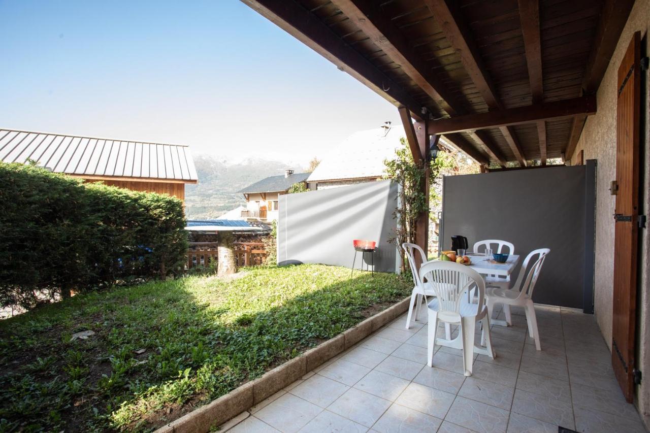 La Durance - 1 Chambre Terrasse Et Jardin Saint-Andre-d'Embrun Exterior foto